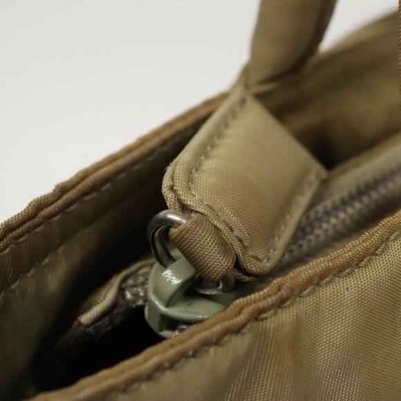 PRADA Tote Bag Nylon Beige Silver - Picture 10 of 16